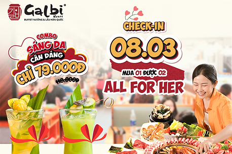 Combo Sweet Love - Combo Đôi Buffet Nước Chỉ Còn 79k